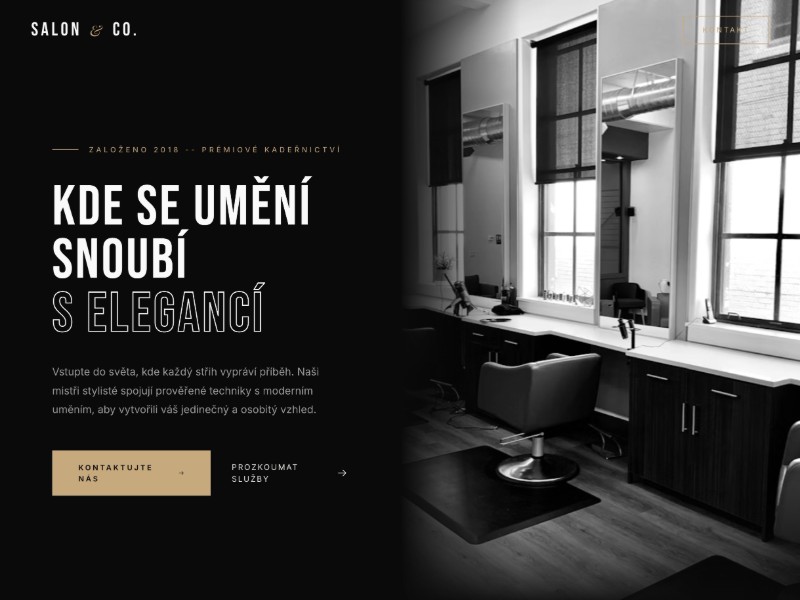 Preview for Luxury Hair Salon Landing Page Template