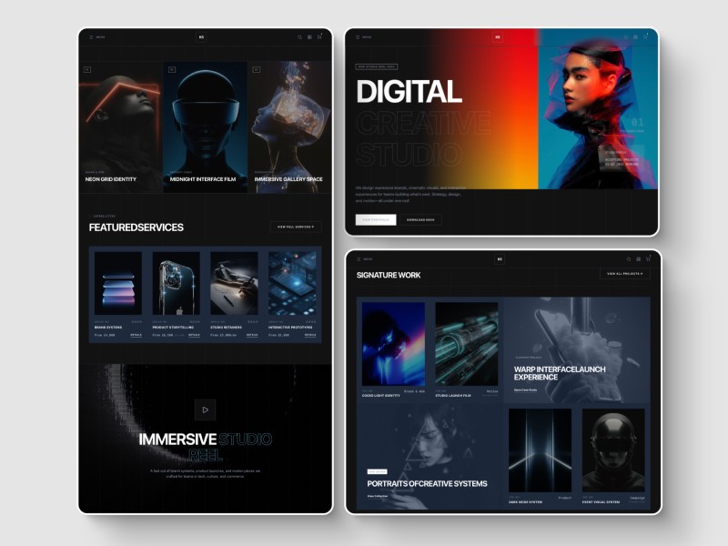 Preview for Digital Creative Studio Landing page