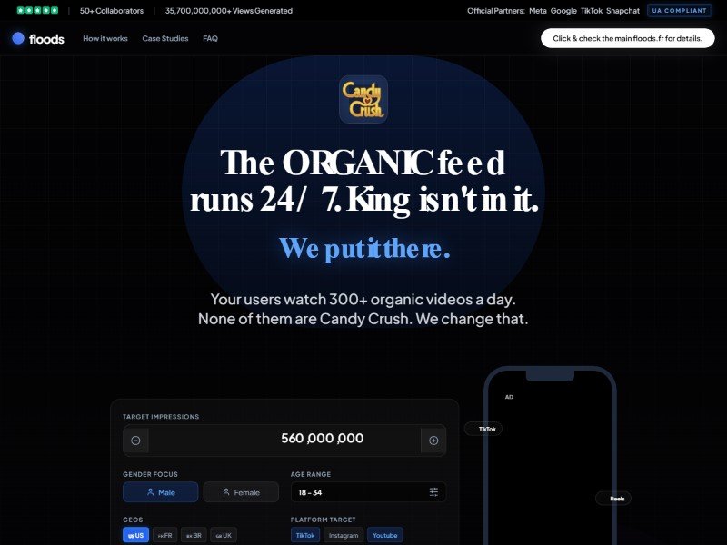 Preview for Mobile Gaming Distribution Landing Page Template