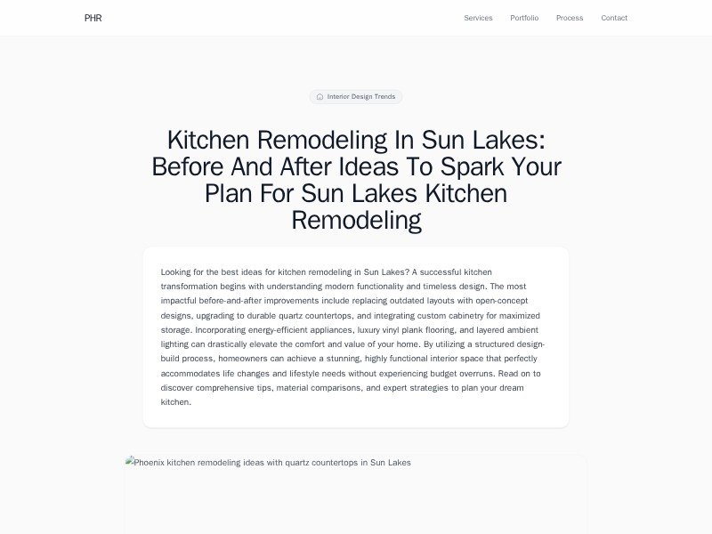 Preview for kitchen remodeling in Sun Lakes | Phoenix Home Remodeling 602-492-8205