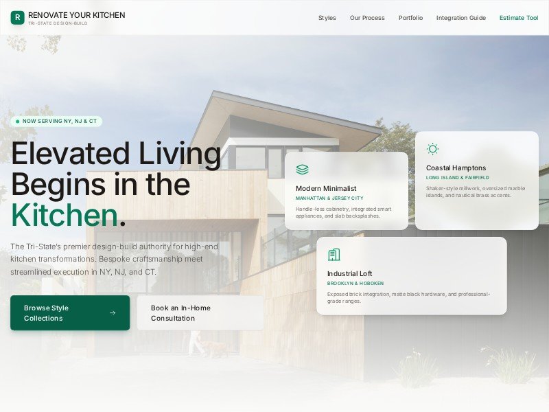 Preview for Kitchen Renovation Landing Page Template