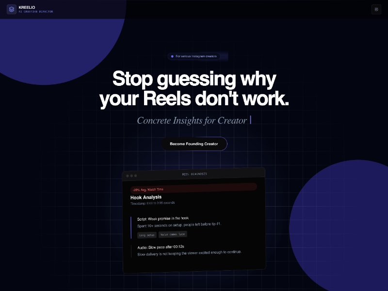 Preview for Instagram Reels Analytics