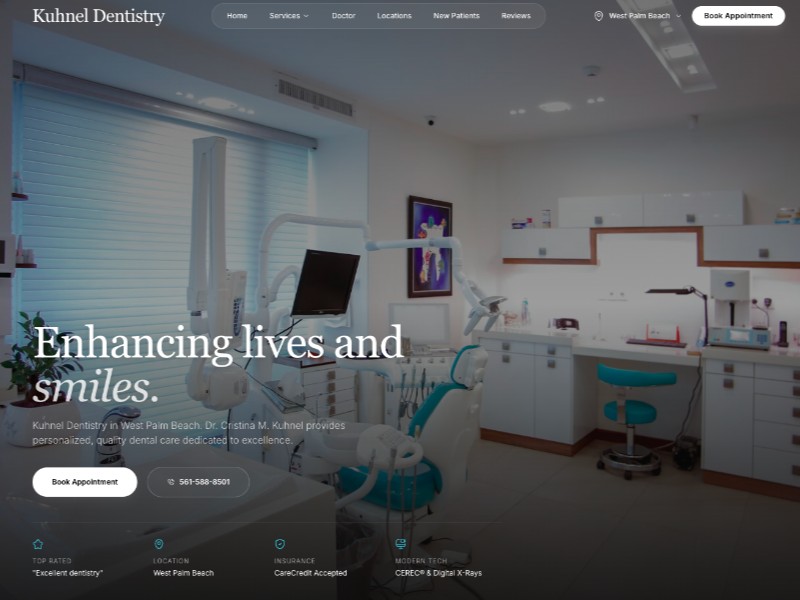 Preview for Kuhnel Dentistry's Modernized Website 