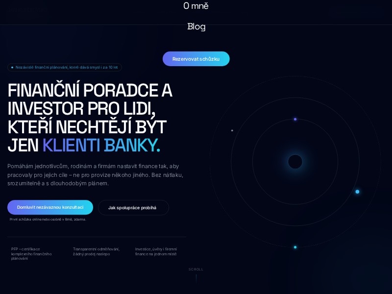 Preview for Financial Advisor Landing Page Template