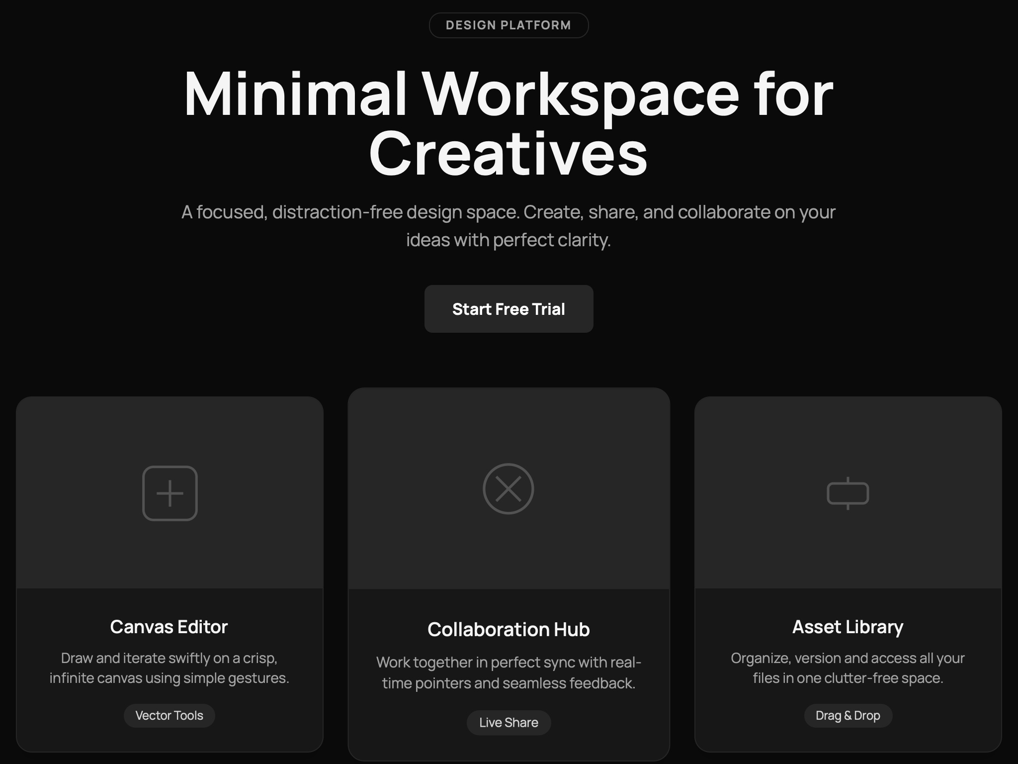 Preview for Minimal Creative Workspace Layout