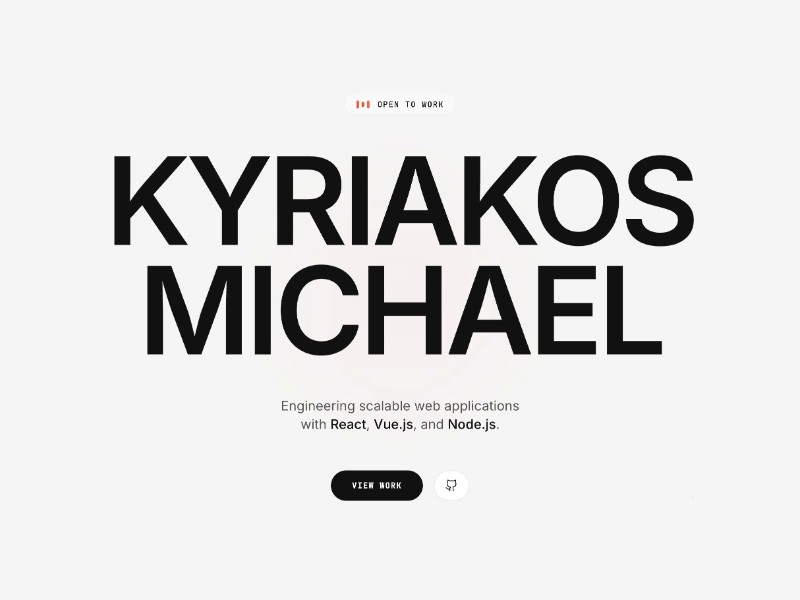 Preview for Senior Software Engineer Portfolio Template