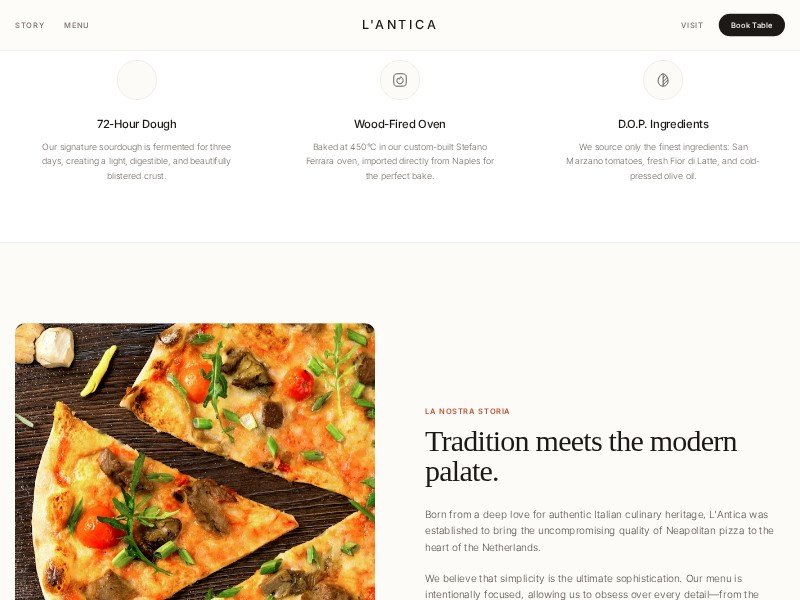 Preview for L'Antica Italian Restaurant Template