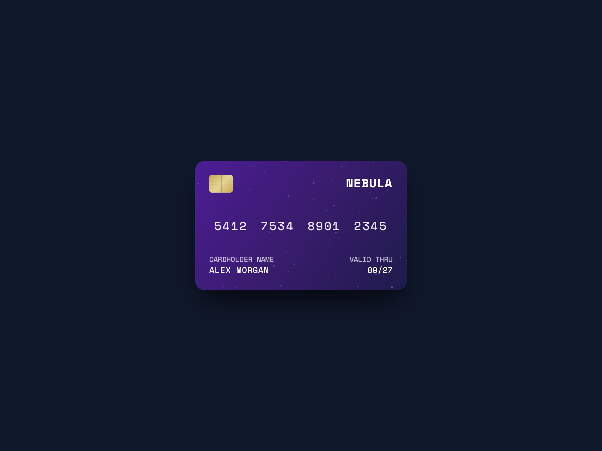 Preview for Interactive Credit Card UI