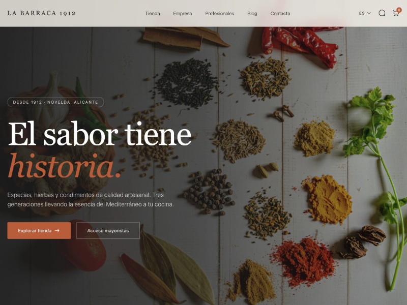 Preview for Gourmet Spices E-commerce Landing Page Template