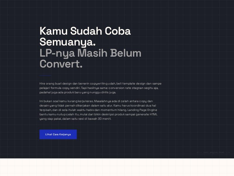 Preview for Landing Page Engine Build Template