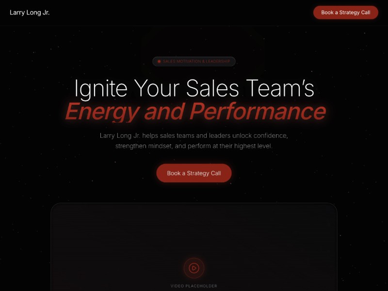 Preview for Sales Leadership Speaker Larry Long Jr