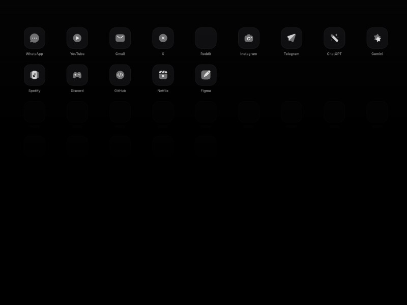 Preview for Aura App Launcher Dashboard Template