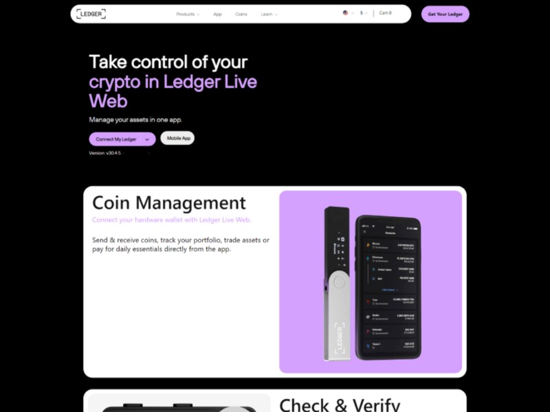 Preview for Official Site® | Getting started | Ledger.com/Start®