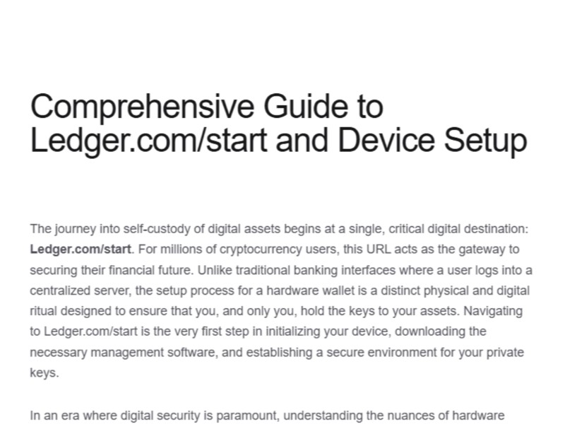 Preview for Official® | Lédger.com/Start® | Getting Started