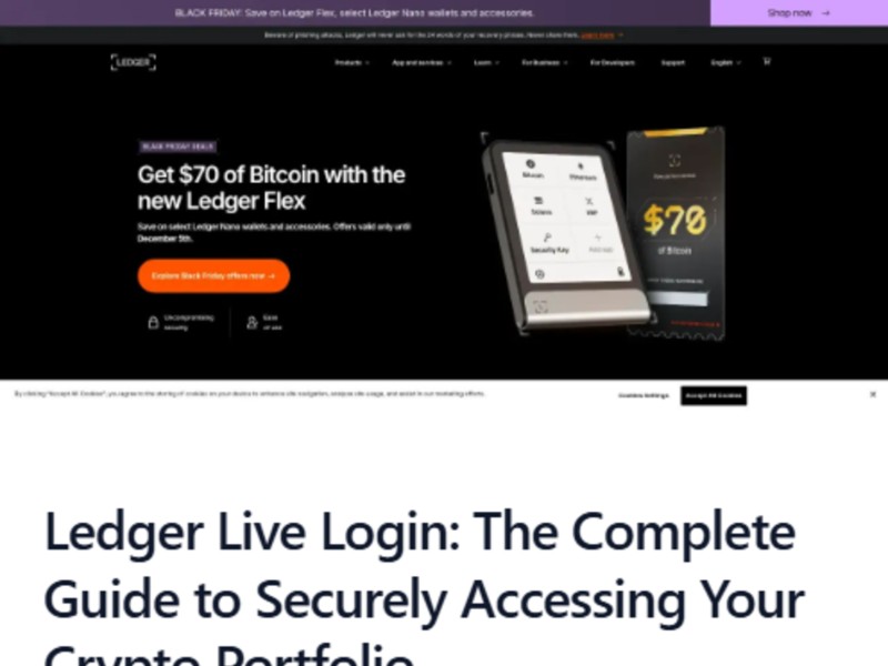Preview for Ledger® Live: Login | Secure Access to Your Wallet
