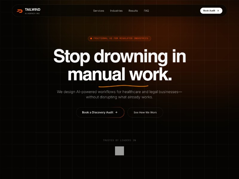Preview for AI Agency Landing Page Template