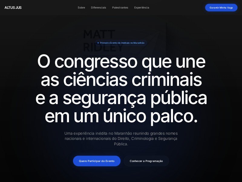Preview for Legal Conference and Law Firm Landing Page Template