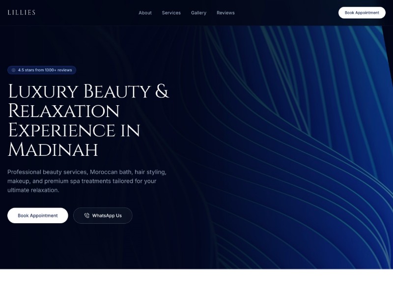 Preview for Beauty Salon Landing Page Template