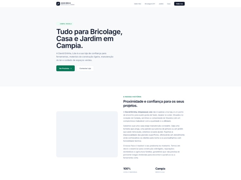 Preview for Local Hardware Store Landing Page Template