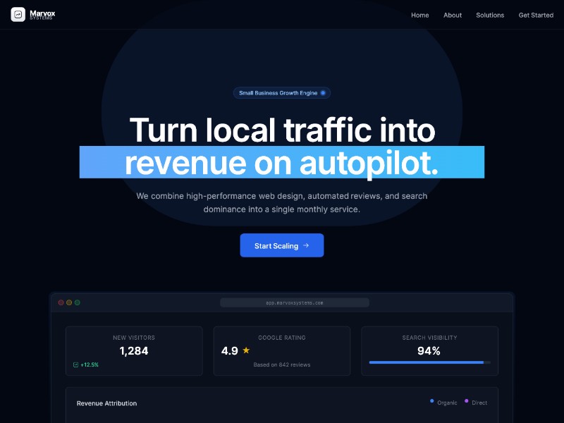 Preview for Local Service Business Landing Page Template