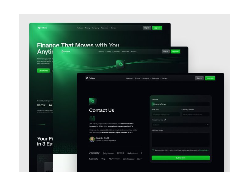Preview for Locamote Hiring Platform Landing Page Template