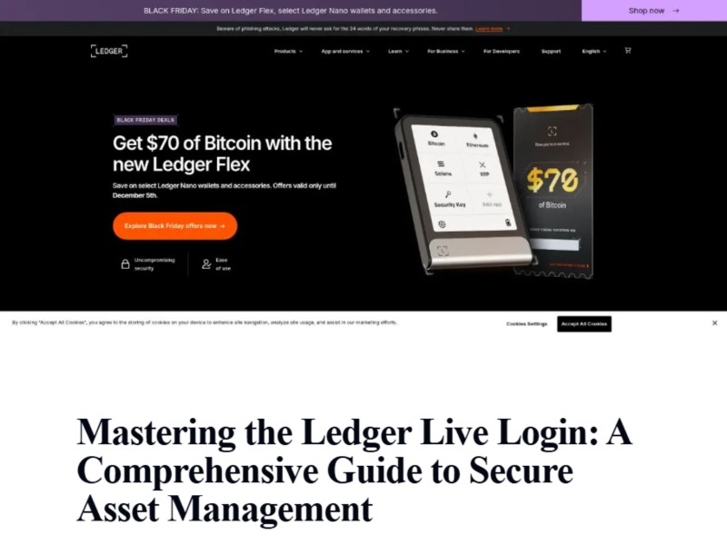 Preview for Lédger® Live: Login | Secure Access to Your Wallet