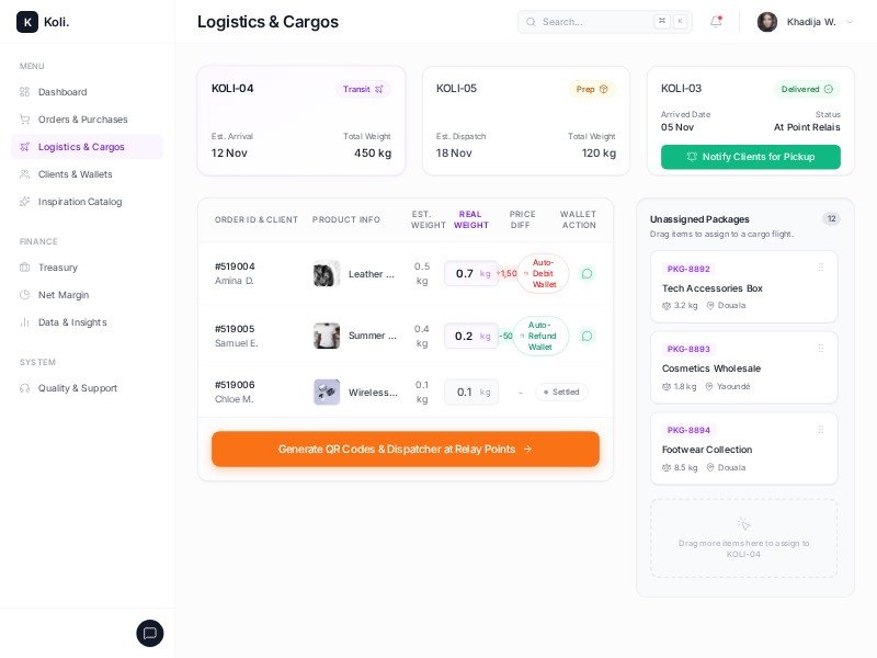 Preview for Logistics Dashboard Template