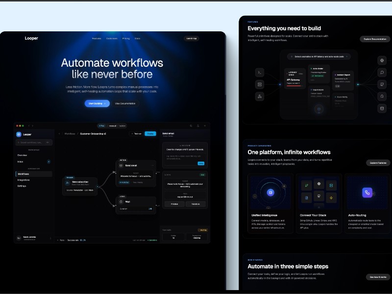 Preview for AI Automation Platform Landing Page Template