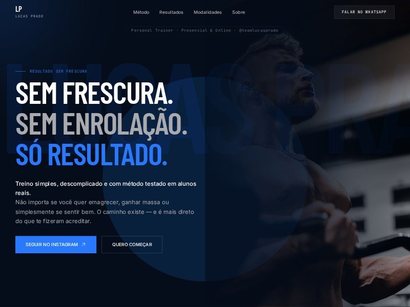 Preview for Personal Trainer Fitness Template