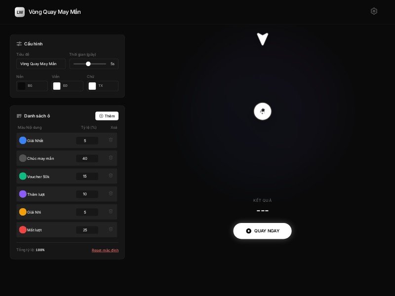 Preview for Lucky Wheel Landing Page Template