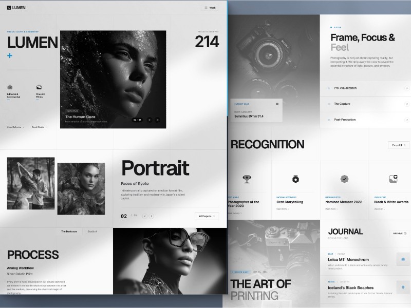 Preview for Photography Portfolio Landing Page Template