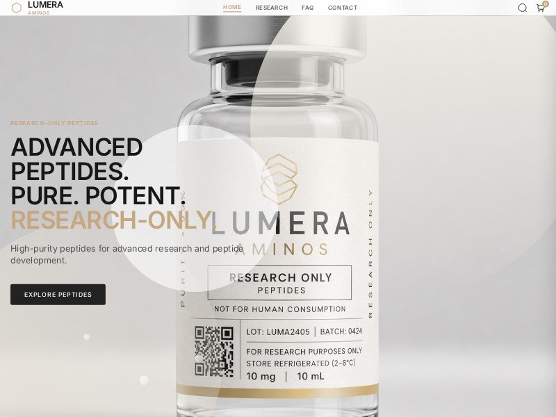 Preview for Lumera Aminos - home