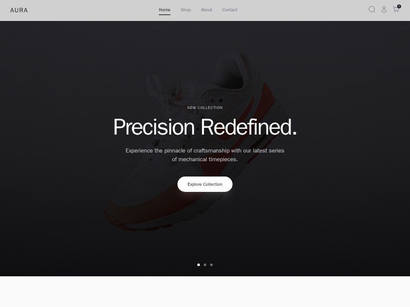 Preview for Luxury E-commerce Website Template