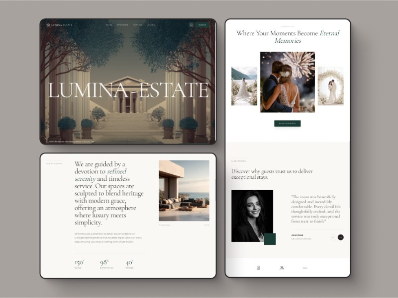 Preview for Luxury Hospitality Landing Page Template