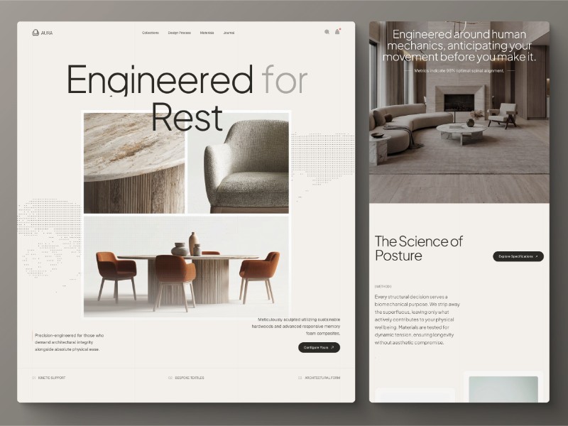 Preview for Luxury Furniture Landing Page Template