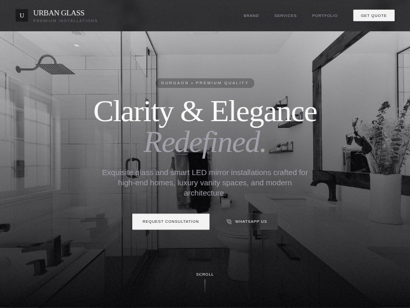 Preview for Luxury Glass Services Landing Page Template