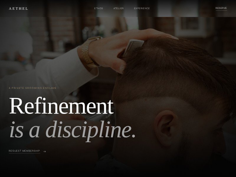 Preview for Luxury Grooming Club Landing Page Template