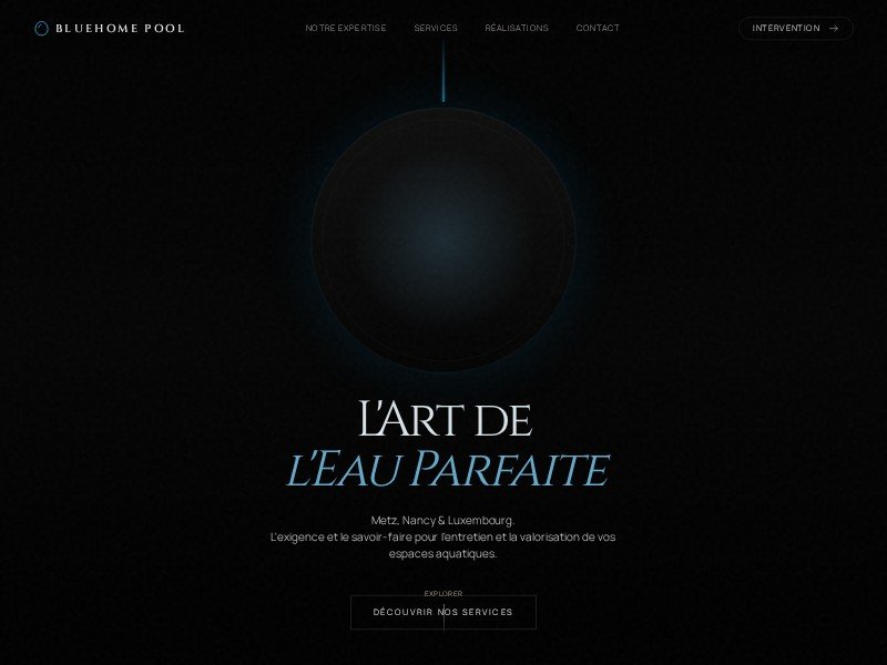 Preview for Luxury Pool Services Landing Page Template