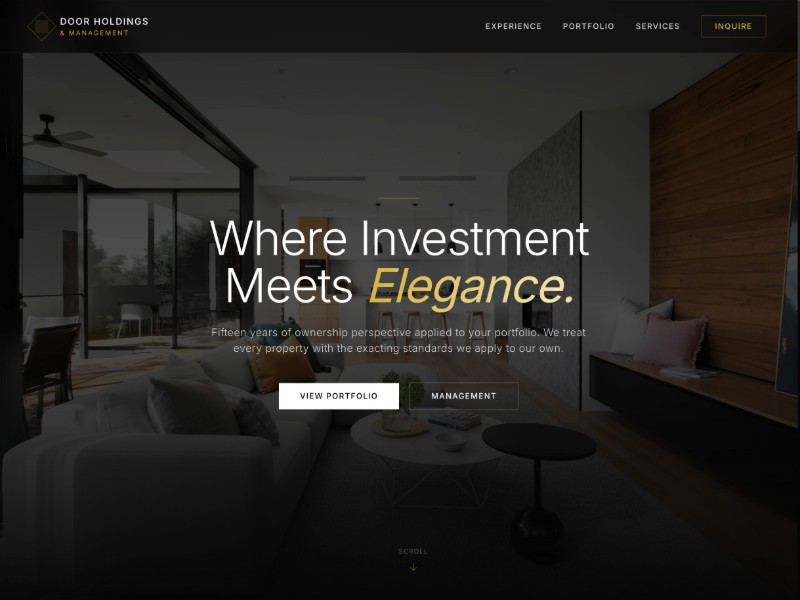 Preview for Luxury Property Management Landing Page Template