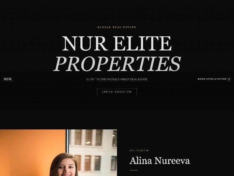 Preview for Luxury Real Estate Landing Page Template