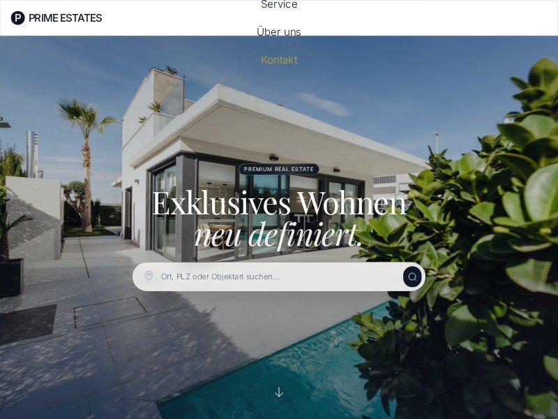 Preview for Prime Estates Real Estate Landing Page Template