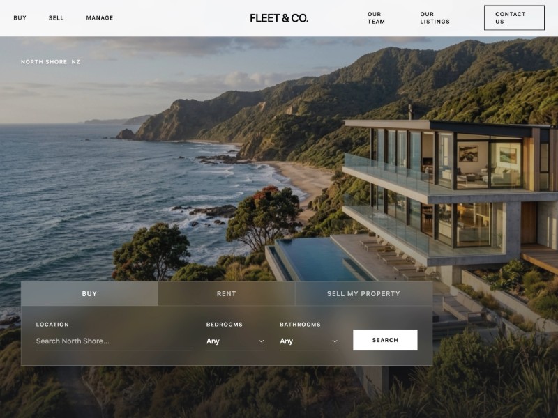 Preview for Luxury Real Estate Landing Page Template