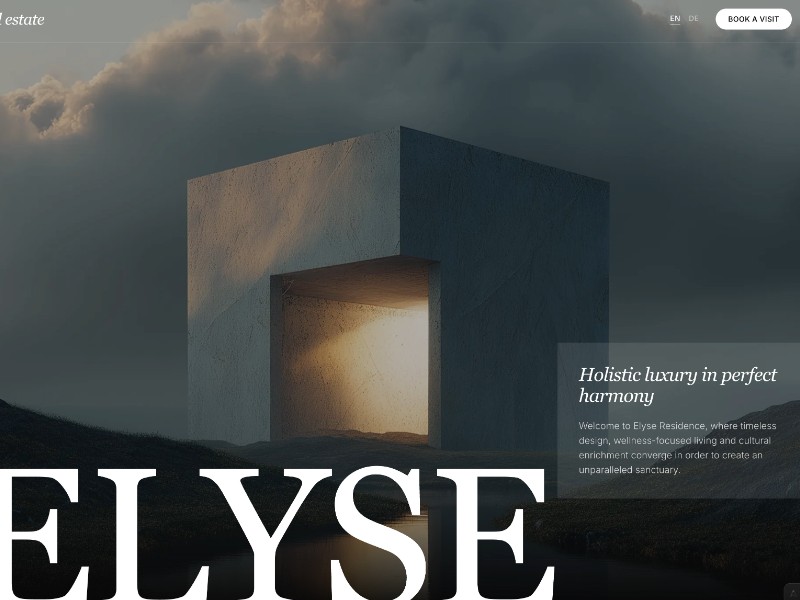 Preview for Elyse Residence Real Estate Landing Page Template