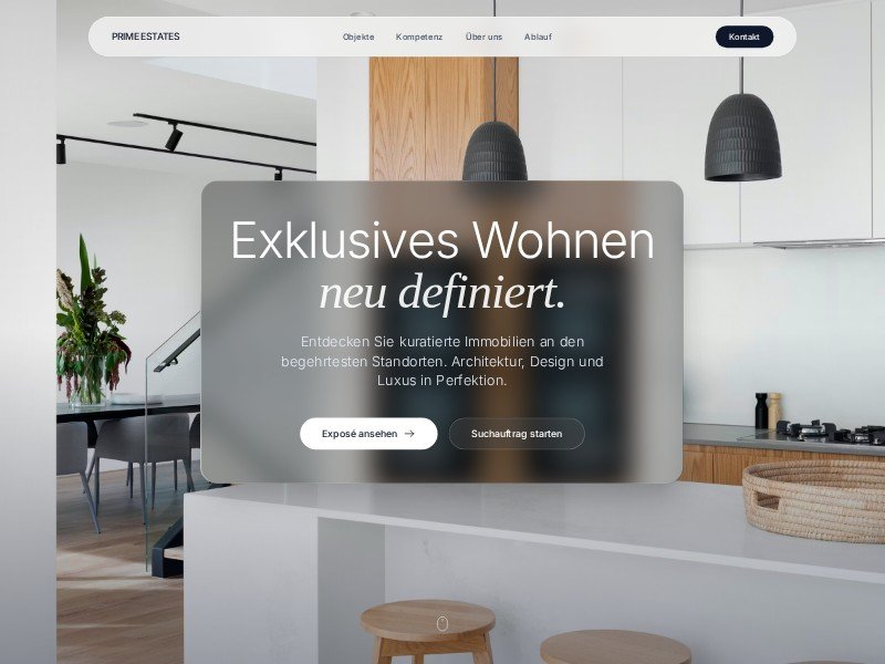 Preview for Luxury Real Estate Landing Page Template