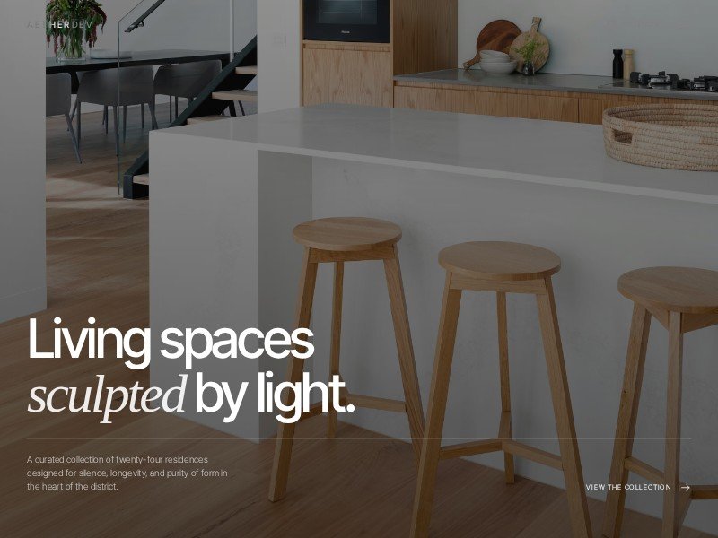 Preview for Luxury Residential Architecture Landing Page Template