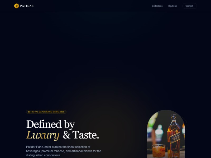 Preview for Luxury Retail Landing Page Template