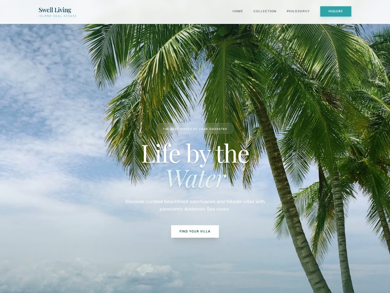 Preview for Luxury Villa Investment Landing Page Template