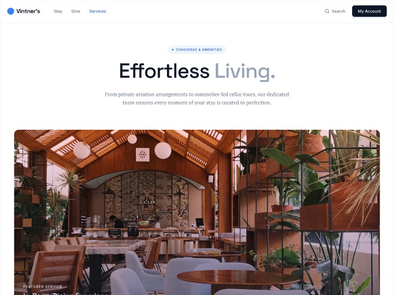 Preview for Luxury Estate Services Landing Page Template