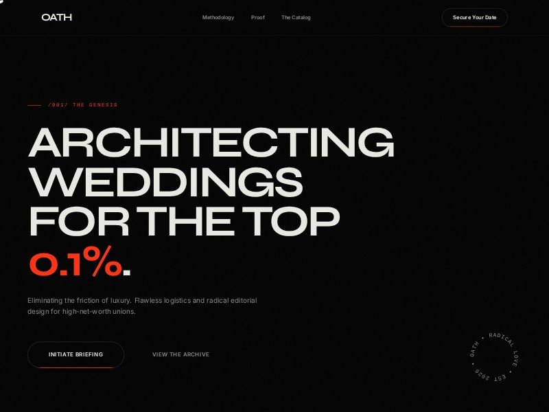 Preview for Luxury Wedding Agency Landing Page Template