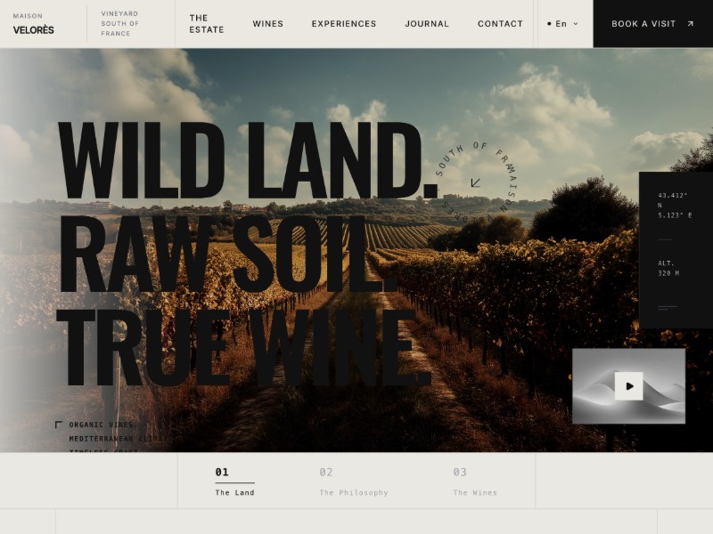 Preview for Maison Velorès Vineyard & Winery Template